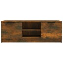 vidaXL TV-benk røkt eik 102x35x36,5 cm konstruert tre