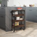  Kjøkkentralle brun eik 53x20x76 cm konstruert tre 842355