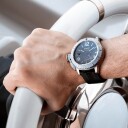 U Boat Herreklokke 9007/A Classico Sort/Gummi Ø46 mm