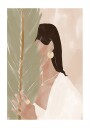 Plant Girl  Poster Plakat / 40x50cm