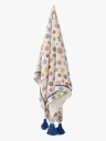 Bloomingville MINI - Pledd Cherry 160x130 cm rosa