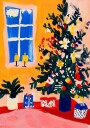 Festive Cozy Corner Poster Plakat / 40x50cm