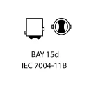 Einparts EPL46 P21/5W 1157 30 SMD 2 stk LED-pære CANBUS-kompatibel