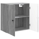 vidaXL Vegghengt skap Grå Sonoma 59 x 31 x 60 cm Konstruert tre
