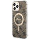 Guess Iphone 13 Pro Max Deksel 4g Pattern Magsafe Brun