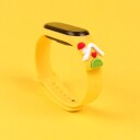 Strap Xmas for Xiaomi Mi Band 5 / 6 Christmas Silicone Strap Armbånd med hus Gul