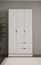Olyros garderobe 97x182 cm - Hvit