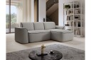 Ume 4 seter Sofa med Sjeselong   Grå