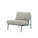 Muuto Lounge Lenestol Settle Ribbed Weave 2/Dark Green