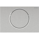 Geberit Sigma 10 Round Betjeningsplate, Batteridrift, Til Armstøtte, Børstet/polert Rustfritt Stål