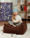 Wigiwama Square Ottoman Teddy   Brown   60X 60X 20CM