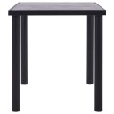 vidaXL Spisebord svart og betonggrå 140x70x75 cm MDF