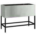  Høy Bedplanter 60x26x45 cm Galvanisert Stål