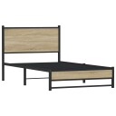  Sengeramme i metall uten madrass sonoma eik 100x200 cm 8721102954689