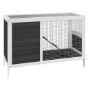 Vidaxl Kaninbur Grå 103X44X69.5 cm Heltre Furu