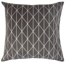 Borg Living Putetrekk - 100% bomull - Harlequin grey - 60x63 cm