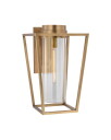 Visual Comfort Presidio Bracketed Sconce Antique Brass/Clear Glass M