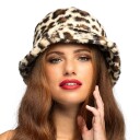 Boland Party Partners Bucket Hat i fuskepels Leopard One size 44766