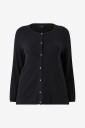 Zizzi Kardigan caElla L/S Svart
