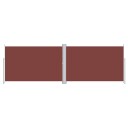 vidaXL Uttrekkbar sidemarkise 220x600 cm brun
