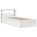  Sengeramme med hodegavl hvit 75x190 cm heltre furu 3306367