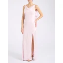 ROTATE Birger Christensen Maxi Waterfall Dress Pink 36
