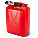 Never Stop Bensinkanne   Rød   Plast   20 Liter  Auto stop helletut