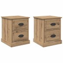  Nattbordskap 2 pcs artisan eik 39 x 39 x 47.5 cm Konstruert tre