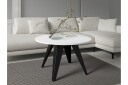 Festus Sofabord 75 cm - Svart/Hvit