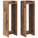 vidaXL Planteholder 2 stk. Gammelt tre 30 x 30 x 100 cm Konstruert tre