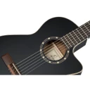 Ortega RCE125SBK-3/4 Klassisk gitar 4/4 Size med mik Thin Slim Neck