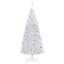 vidaXL Kunstig juletre med LED og kulesett 400 cm hvit