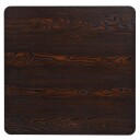  Bistrobord MDF og stål firkantet 80x80x75 cm mørk aske 245611