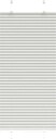  plisségardin lys grå 65x150 cm Stoff Bredde 64,4 Polyester