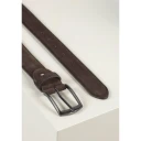 Howard London Suede Leather Belt Zack - Brown - 90