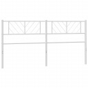  Sengegavl i metall hvit 193 cm 8721012190443