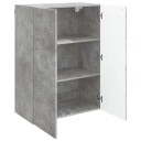 vidaXL Vegghengt skap Betonggrå 66 x 34,5 x 90 cm Konstruert tre