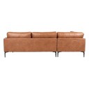 Hjørnesofa HOME4YOU Sofia Brun Venstre hjørne   brun