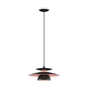 Eglo Brenda pendellampe svart/kobber Ø43 cm