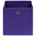 vidaXL Oppbevaringsbokser 4 stk uvevd stoff 28x28x28 cm lilla