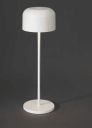 Trend Collection Lille bordlampe – oppladbar og dimbar, hvit 36 cm