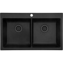 Lavabo Saturn 86 Kjøkkenvask 860x510x200 mm, Sort