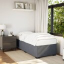  Sengeramme mørkegrå 90x190 cm fløyel 8721102694844