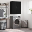  Veggmontert skap svart 69,5x34x90 cm konstruert tre 8721012115644