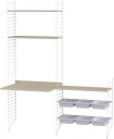 String barnerom ask & hvit Kombinasjon E