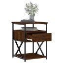 vidaXL Nattbord brun eik 40x42x55 cm konstruert tre