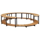 vidaXL Bassengkant 273x53 cm heltre akasie