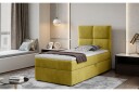 Arcore Oppbevaringsseng 90x200 cm Rutete   Gul