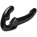 Strap U Revolver Strapless Strap-On Dildo      - Svart