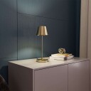 Herstal Gil il Grande Bordlampe Satin Brass/Satin Brass